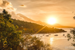 Sunset in Amed, Mont Agung, Bali